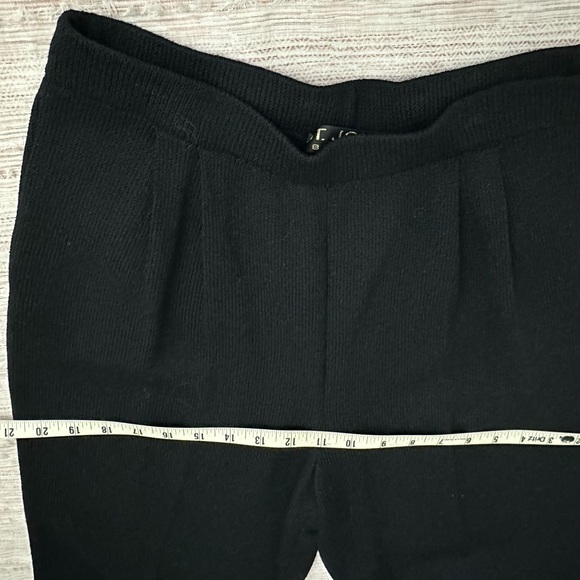 St. John Collection by Marie Gray Black Knit Wide Leg - Picture 6 of 8